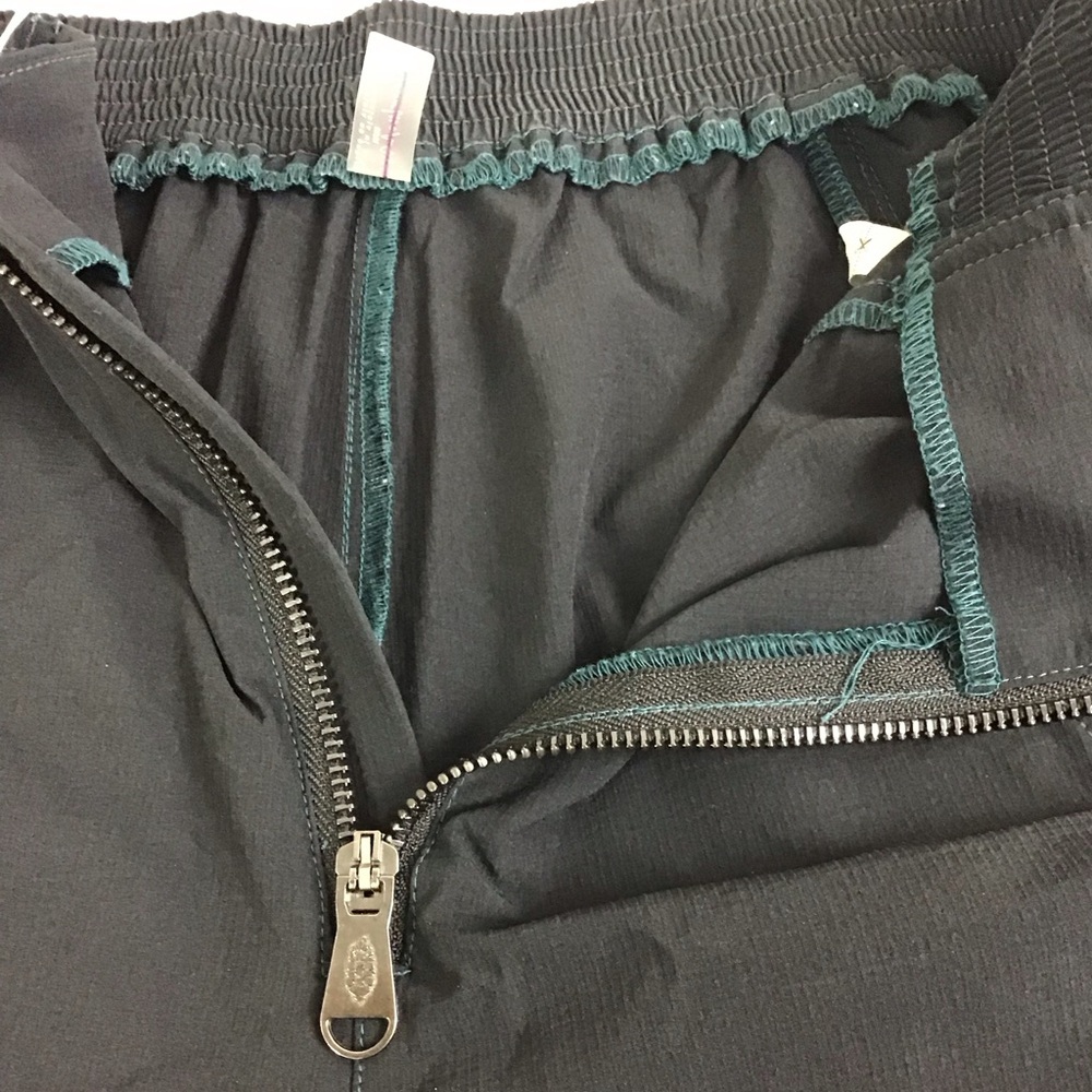 Free People Movement Black Nylon Outdoor Hiking Pants Turquoise Stitching Size M - Picture 9 of 14